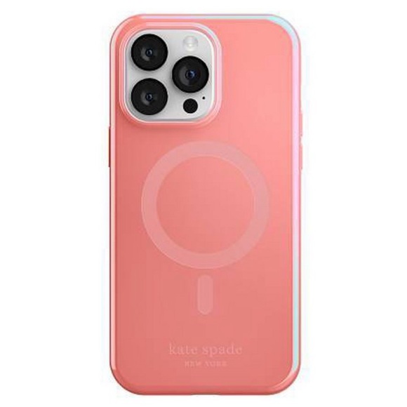 KATE SPADE Gala Pink Grapefruit Soda Iridescent iPhone 14 PRO MAX